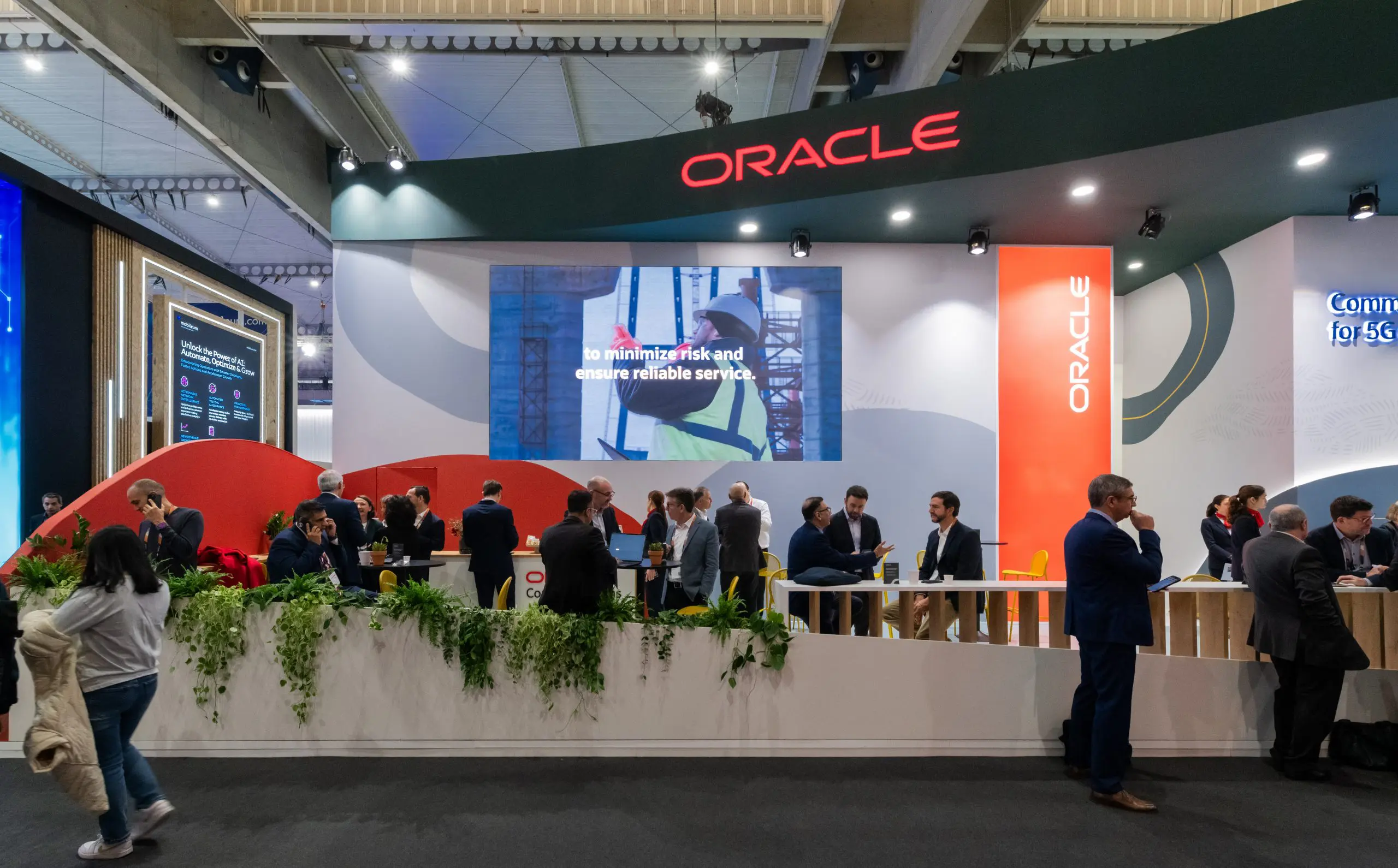 Stand de Oracle durante Mobile World Congress 3