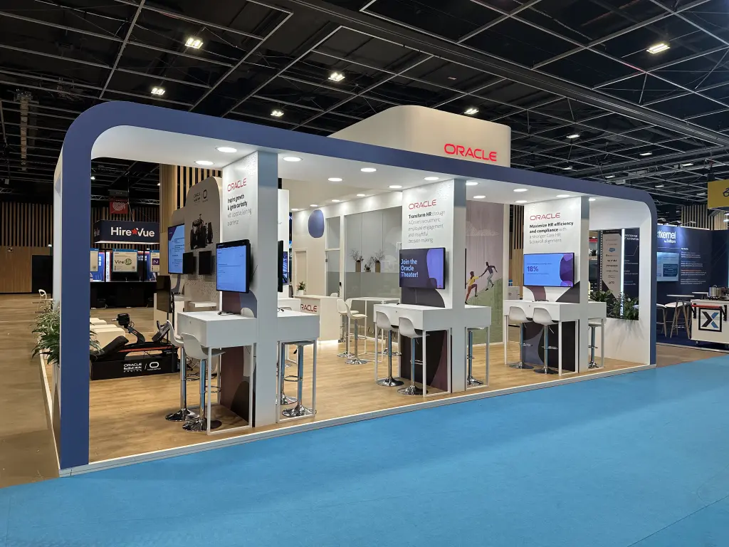 Stand de Oracle en feria internacional de negocios. 2